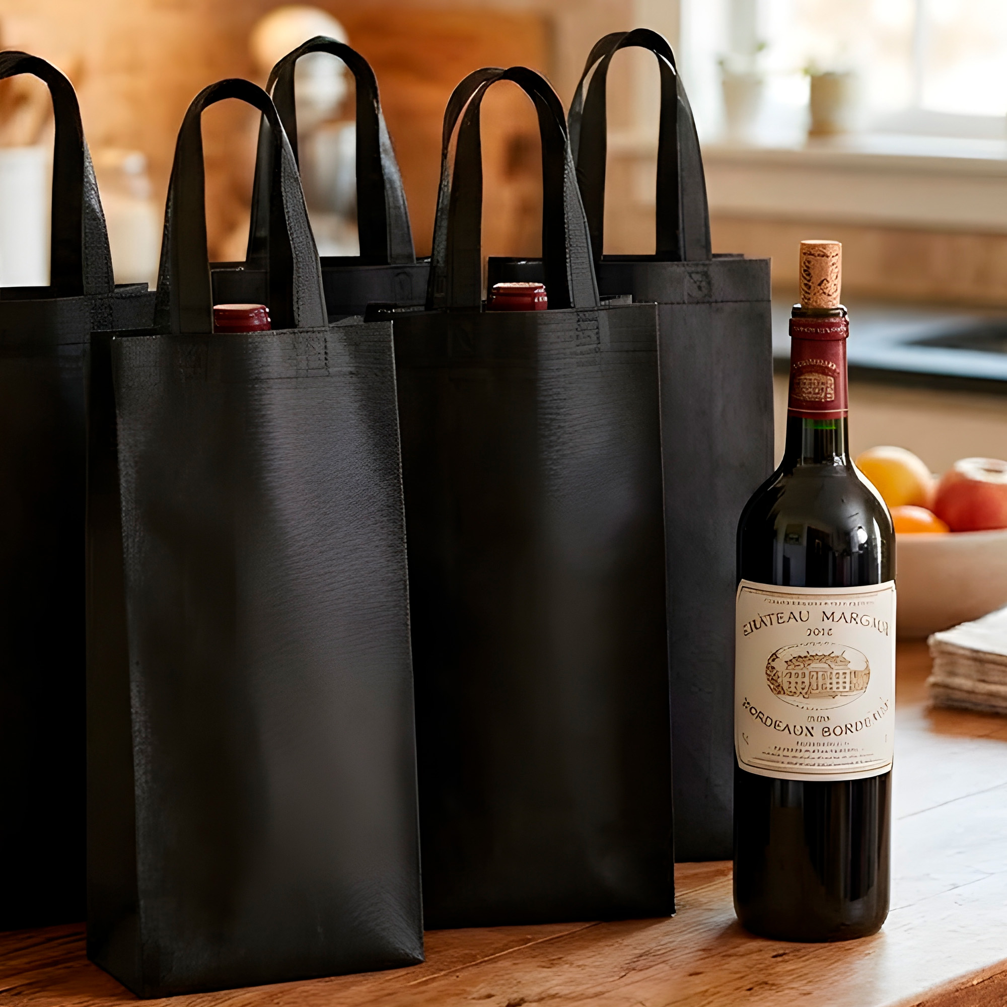 Bolsas Tela Botella TNT Vino Licores 35X10X10 Colores Variados 20