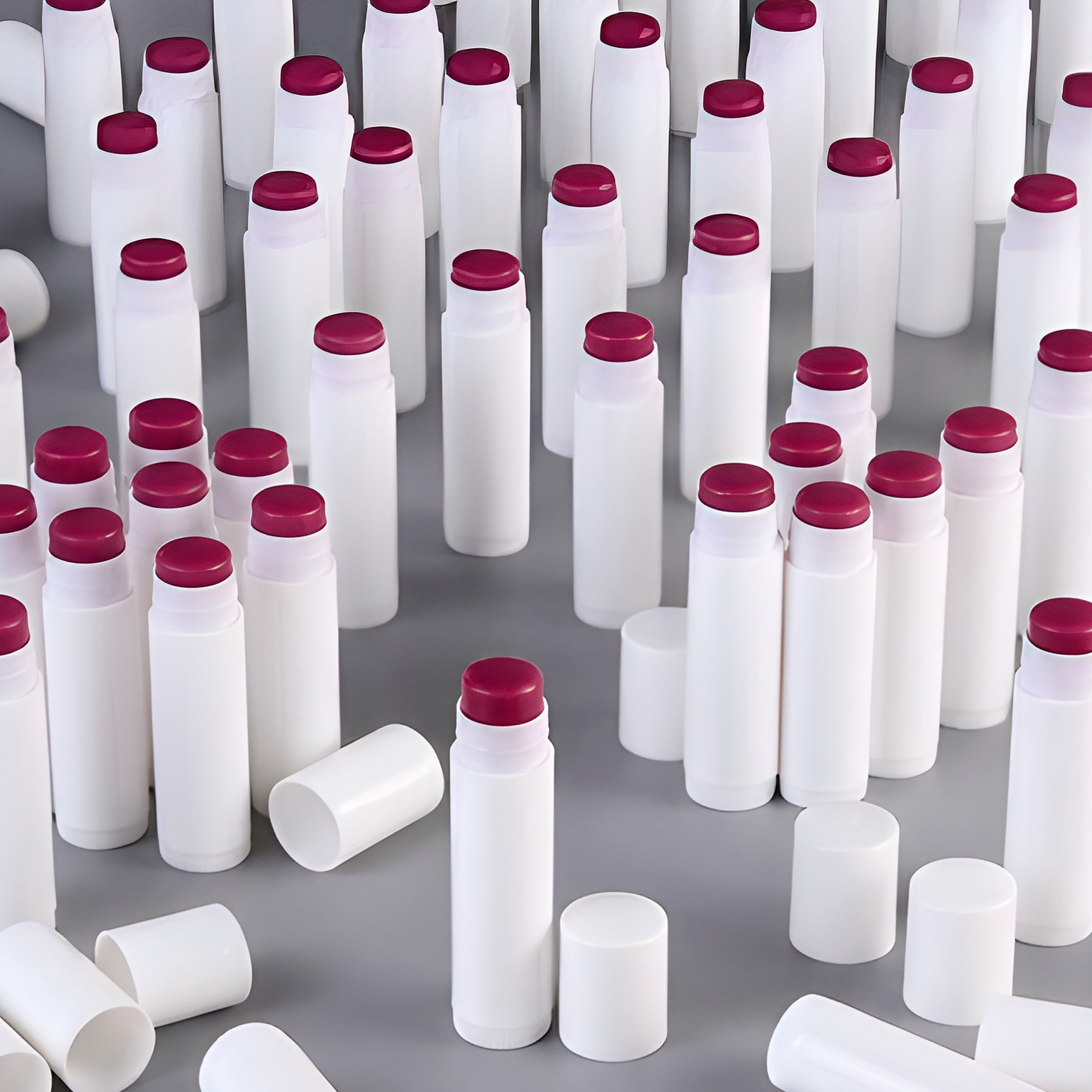 Set 10 Envases Blancos Labial Balsamo Lipstick 5g Tornillo 5