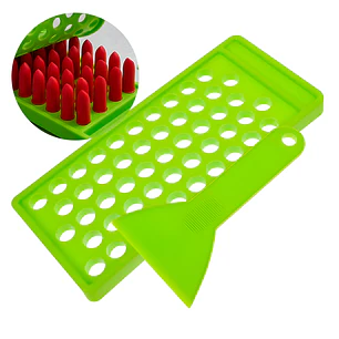 Kit Bandeja Relleno Bálsamo Labial 50 Cavidades Molde Llenado Labiales DIY