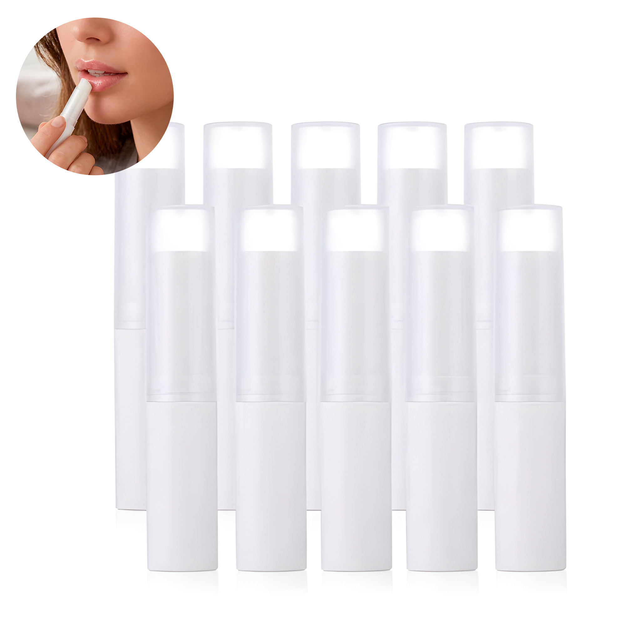 Set 10 Tubos Envases Labial Balsamo Lipstick 3g Colores 2