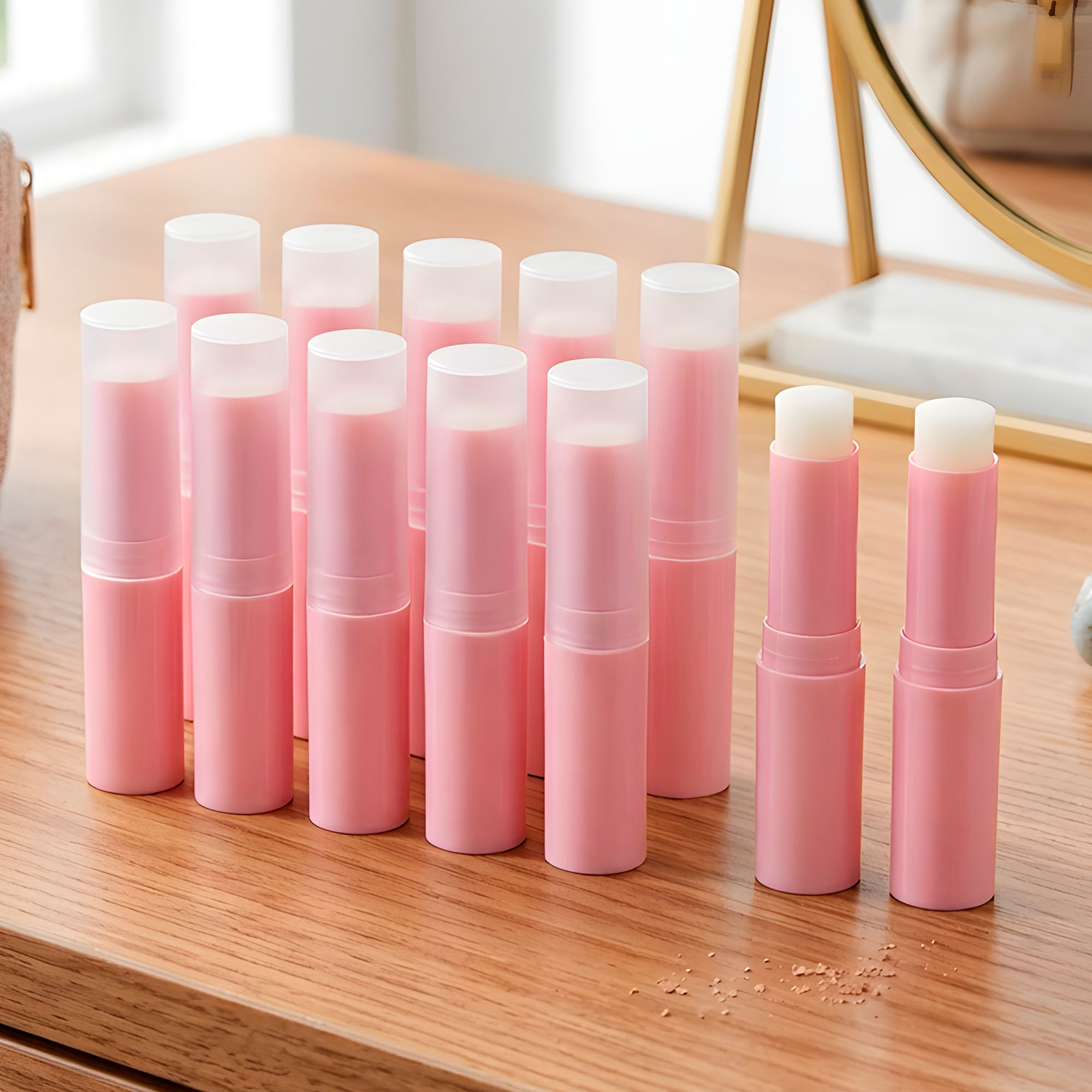 Set 10 Tubos Envases Labial Balsamo Lipstick 3g Colores 4
