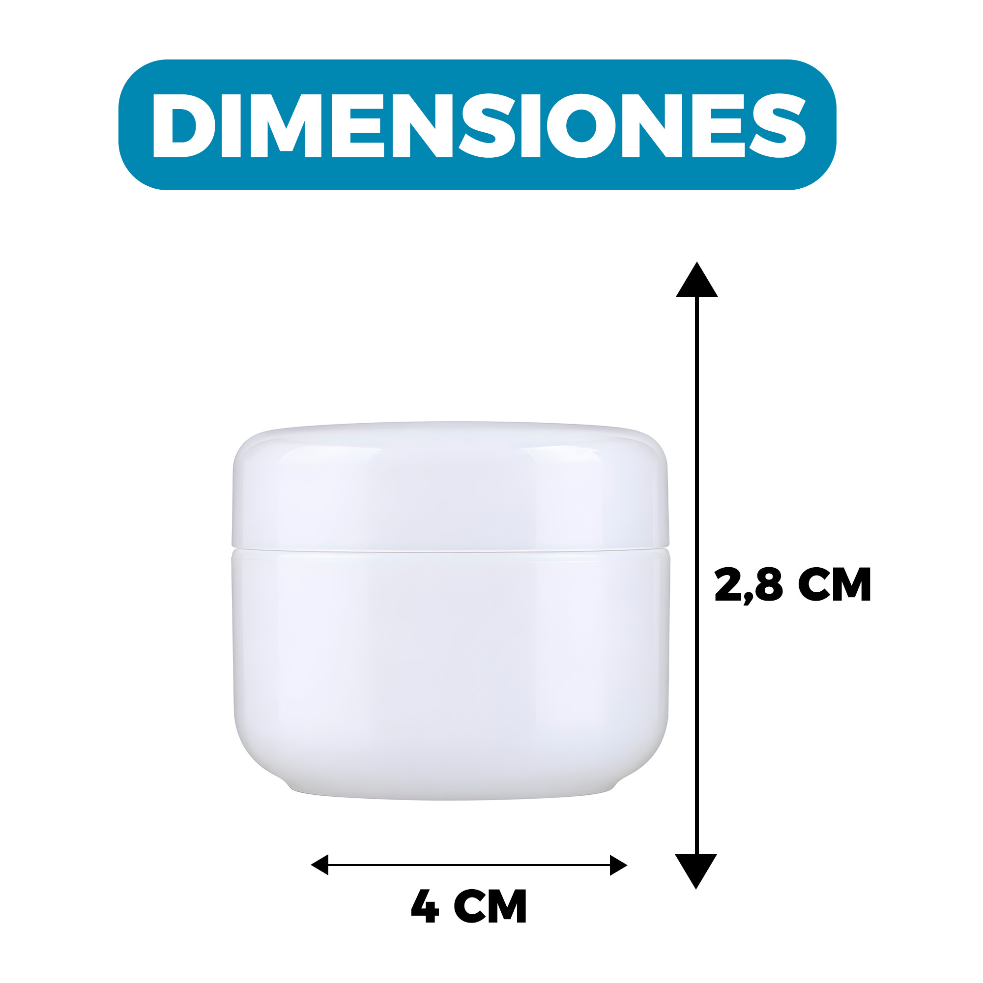 Set 10 Frascos Cremas 20g Acrilico Facial Manos Corporal 2
