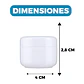 Set 10 Frascos Cremas 20g Acrilico Facial Manos Corporal - Miniatura 2