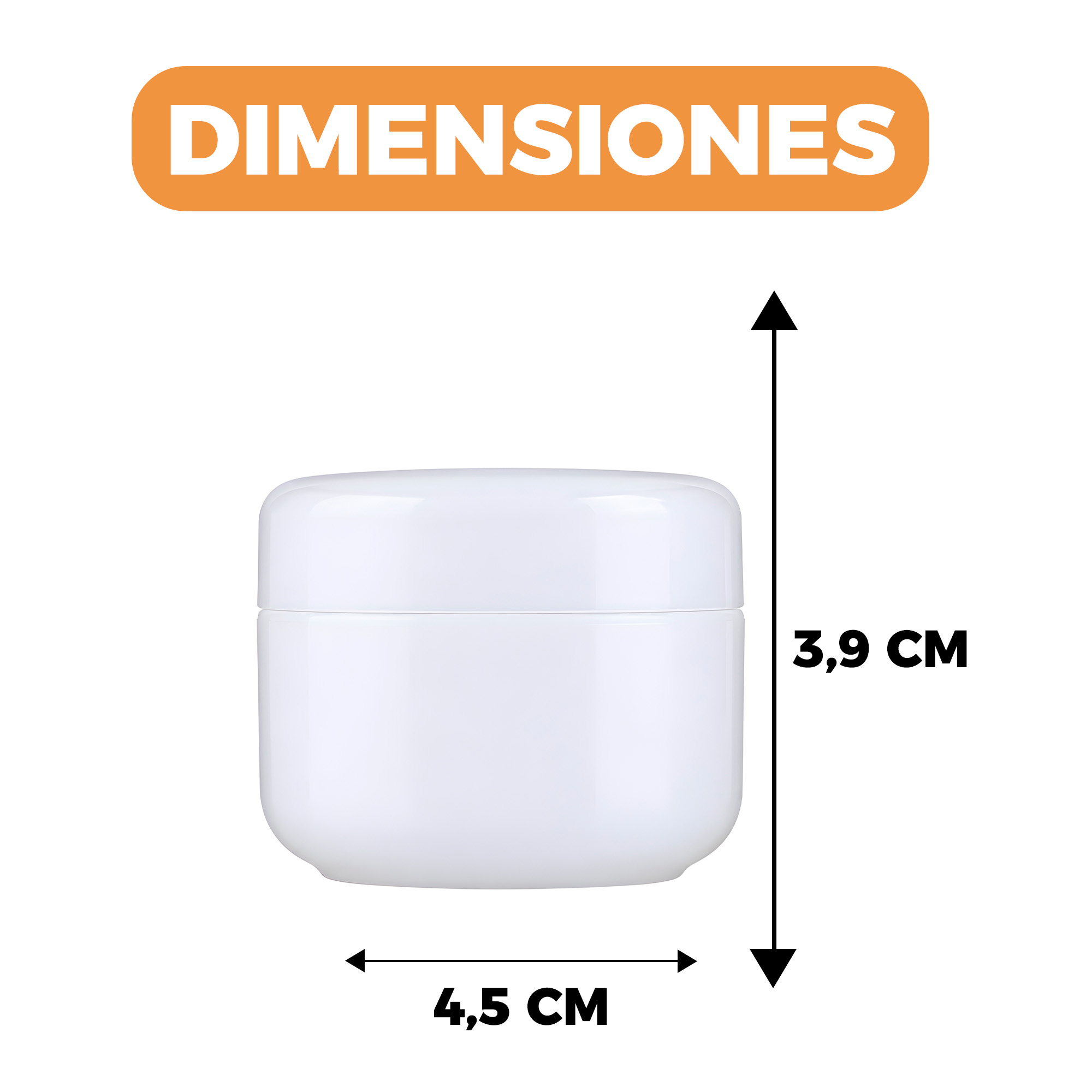 Set 10 Frascos Cremas 30g Acrilico Facial Manos Corporal 2
