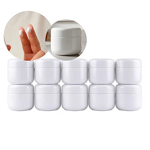Set 10 Frascos Cremas 50g Acrilico Facial Manos Corporal
