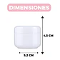 Set 10 Frascos Cremas 50g Acrilico Facial Manos Corporal - Miniatura 2