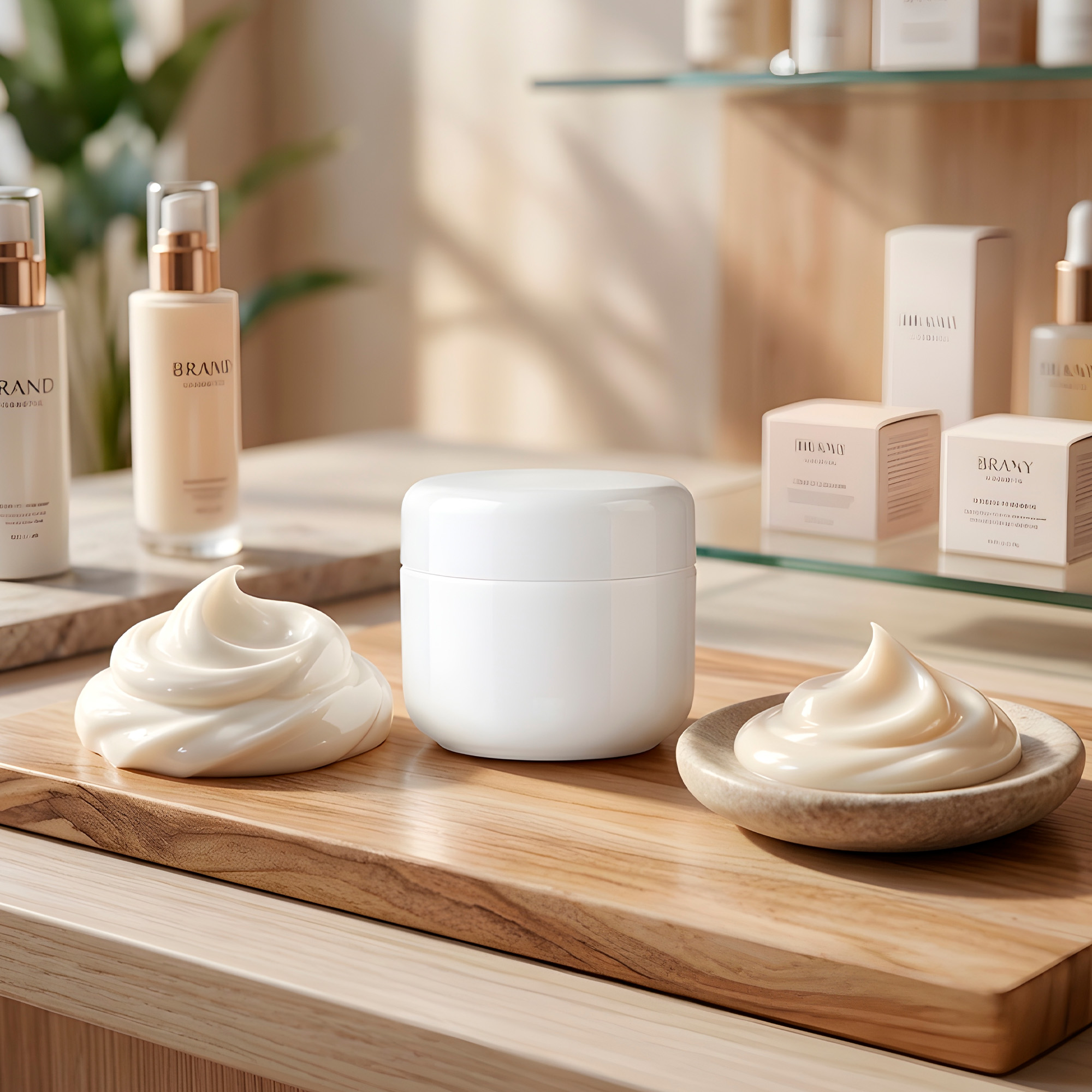Set 10 Frascos Cremas 50g Acrilico Facial Manos Corporal 8