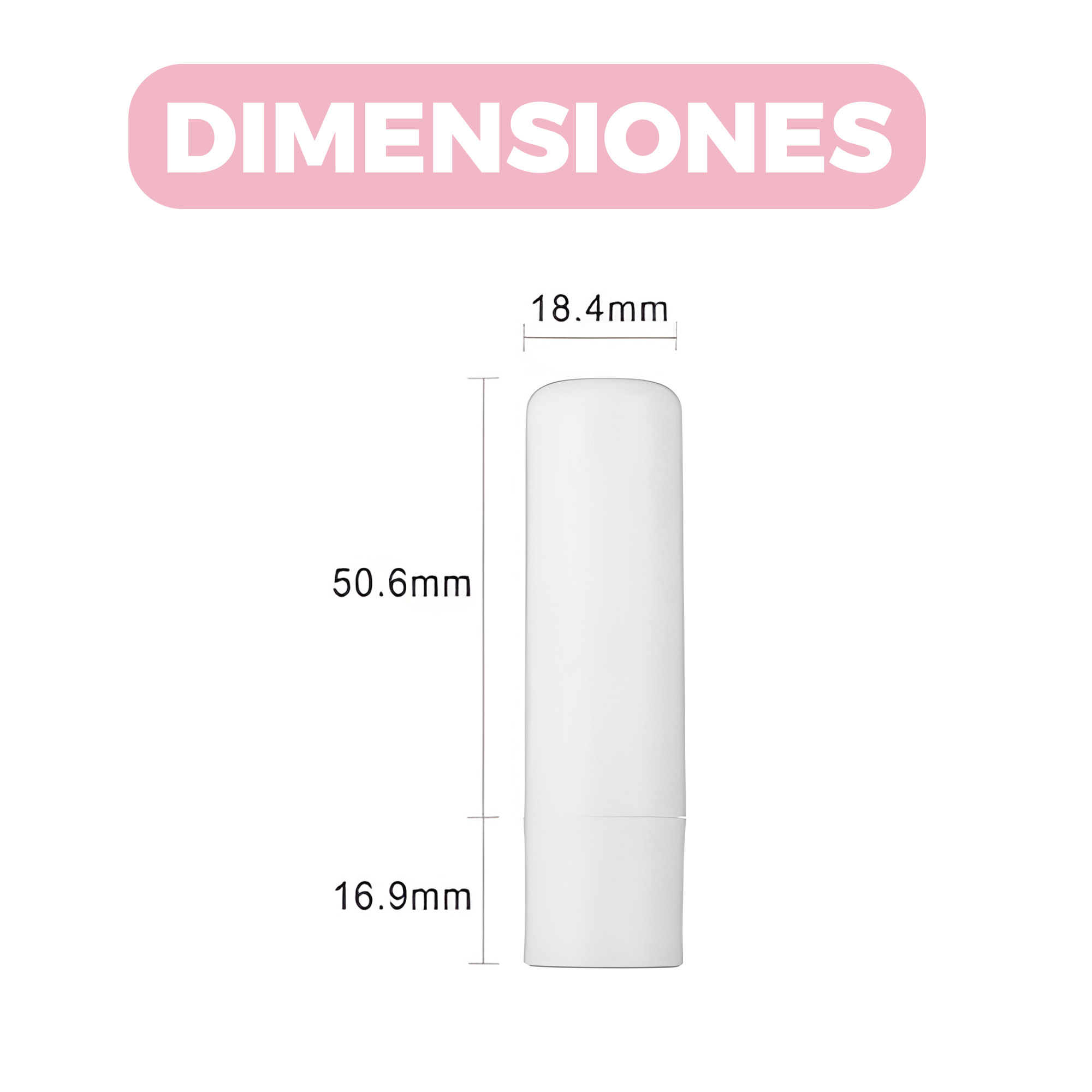 Set 10 Tubos Envases Blancos Labial Balsamo Lipstick 4g 2