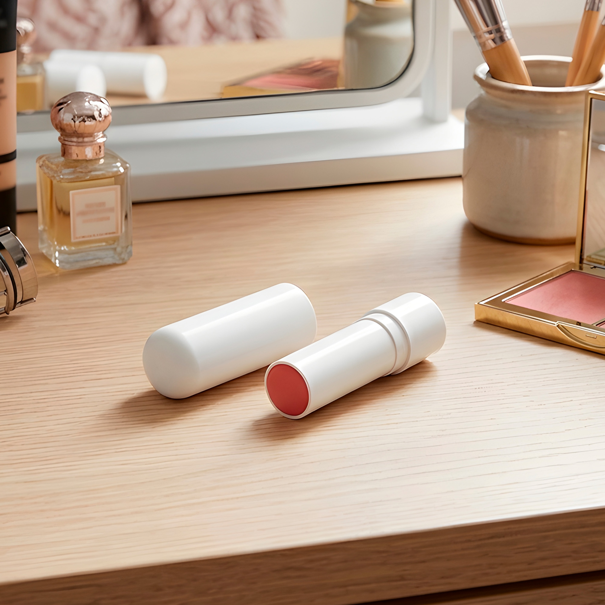 Set 10 Tubos Envases Blancos Labial Balsamo Lipstick 4g 9