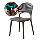 Silla De Jardín Plástico Negra 79X37X35 CM - Miniatura 1