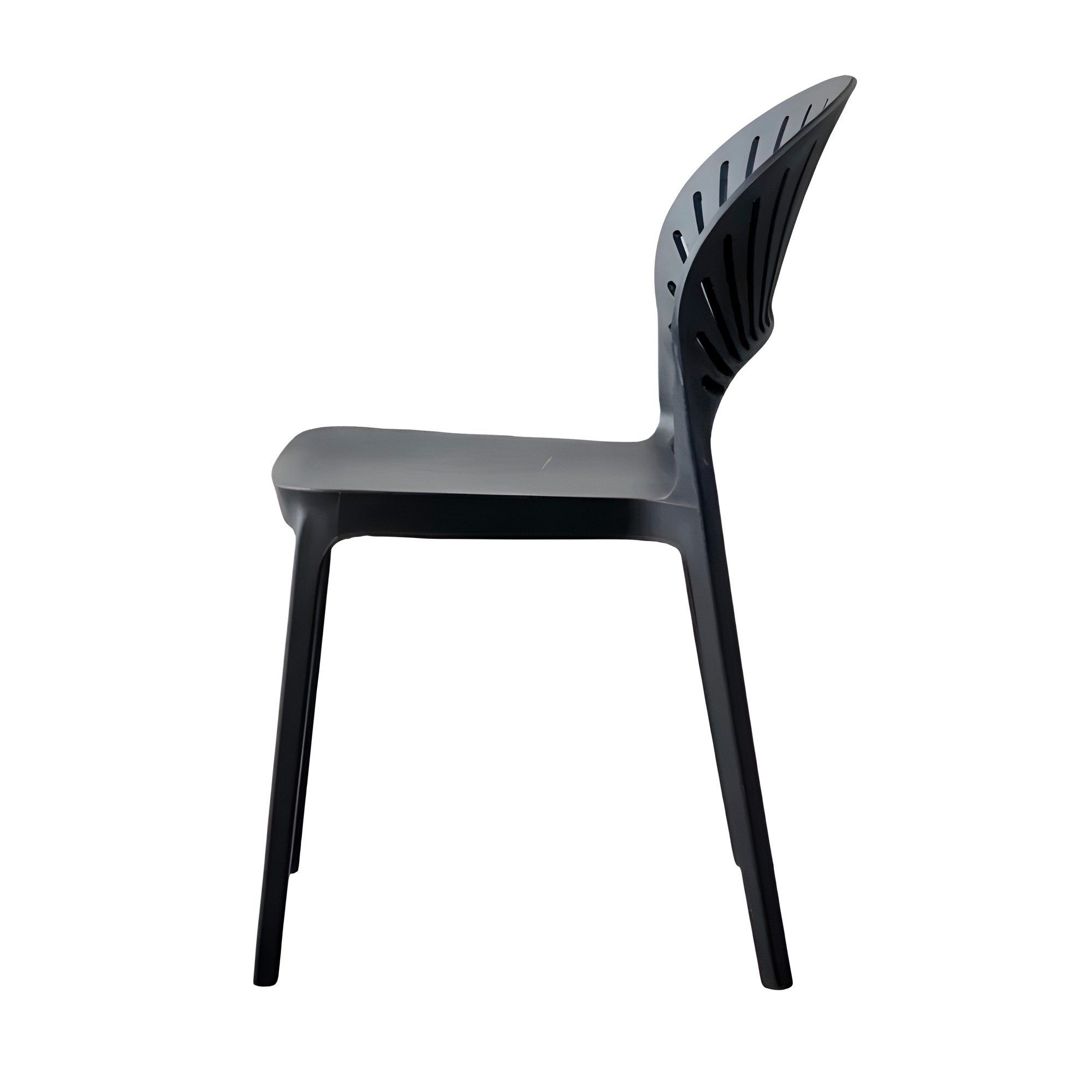 Silla De Jardín Plástico Negra 79X37X35 CM 3