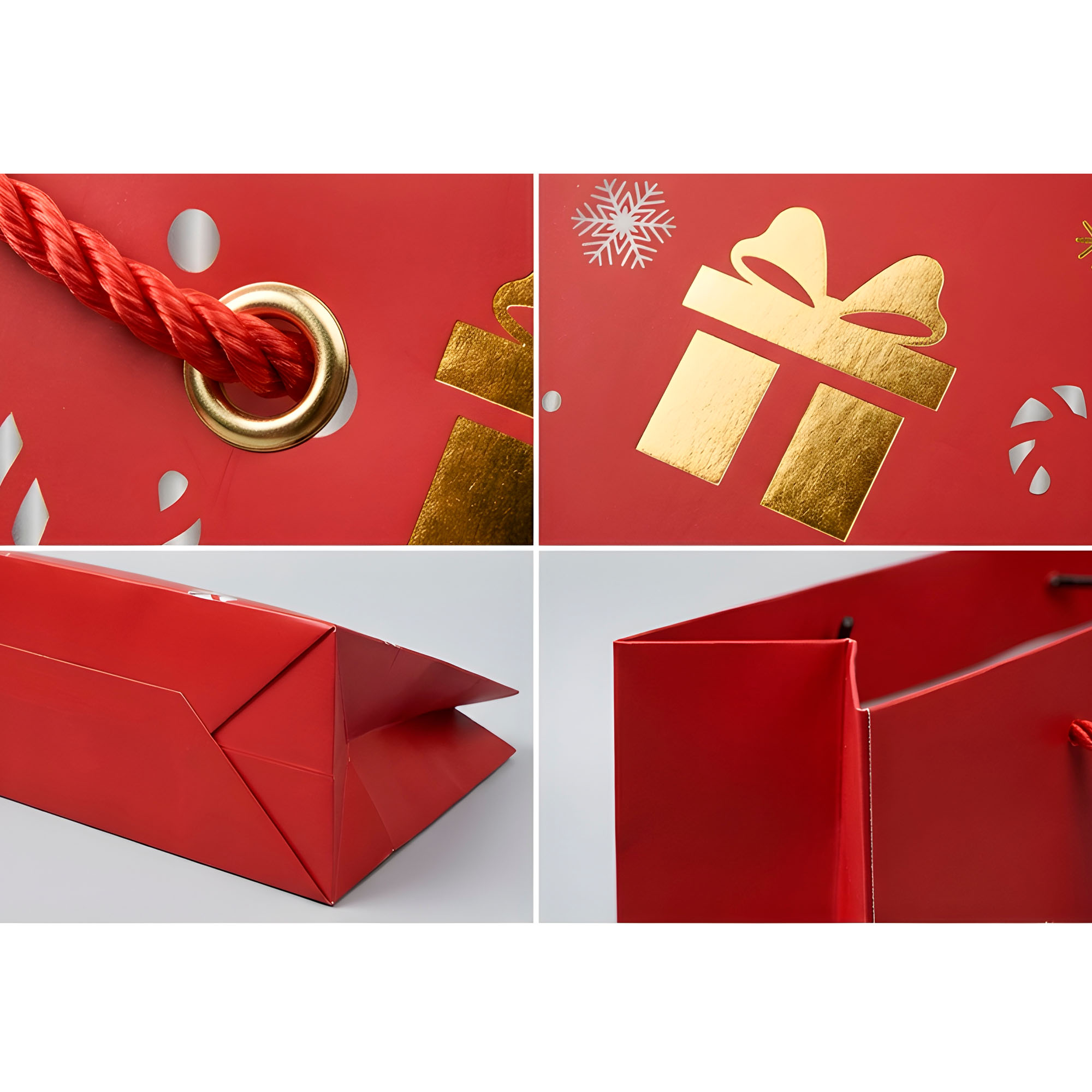 Bolsa De Regalo Navidad 23x18x10cm Diseño Regalos 16