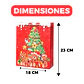 Bolsa De Regalo Navidad 23x18x10cm Diseño Regalos - Miniatura 4