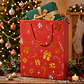 Bolsa De Regalo Navidad 40x31x12cm Diseño Regalos - Miniatura 2