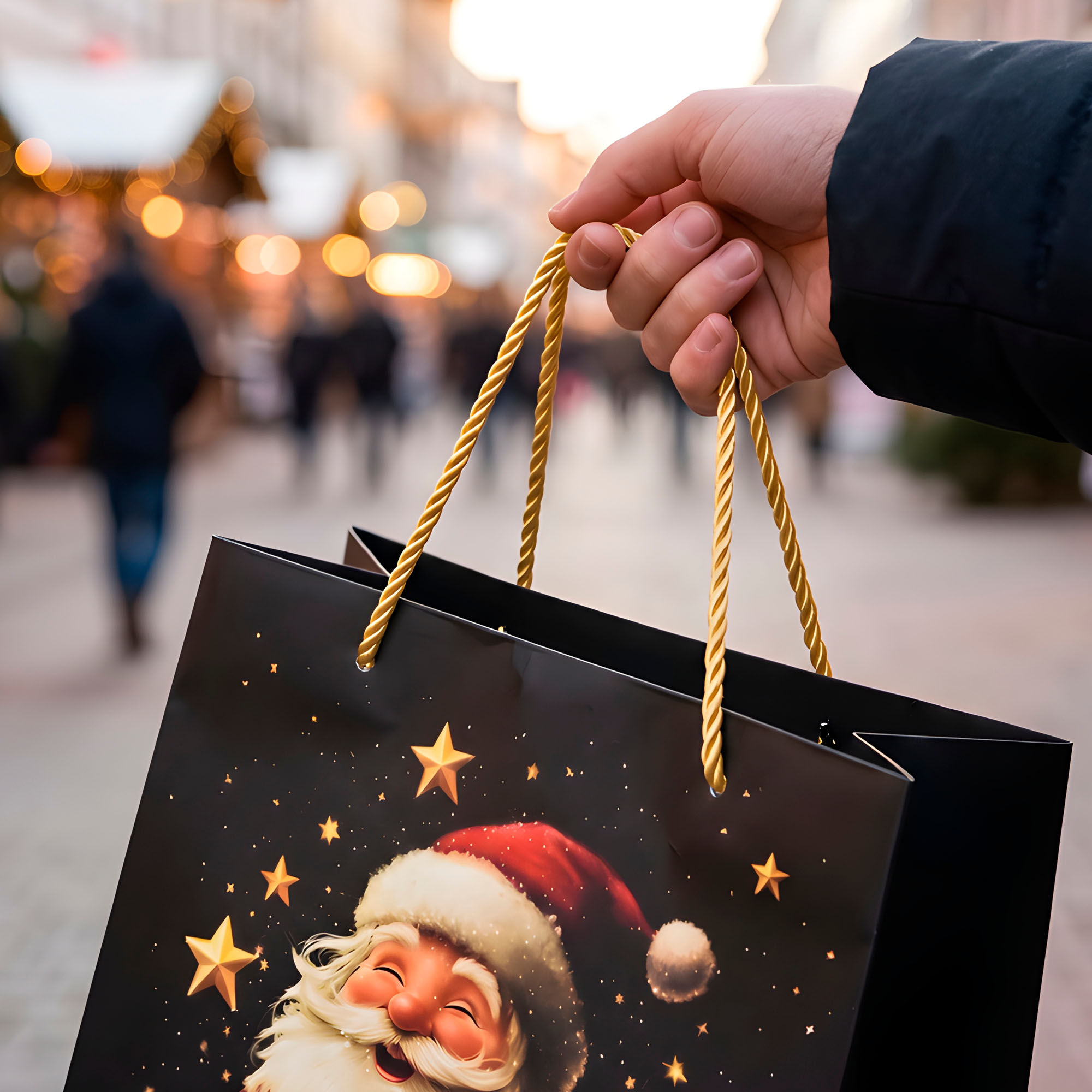 Bolsa De Regalo Navidad 40x31x12cm Diseño Regalos 7