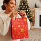 Bolsa De Regalo Navidad 40x31x12cm Diseño Regalos - Miniatura 18