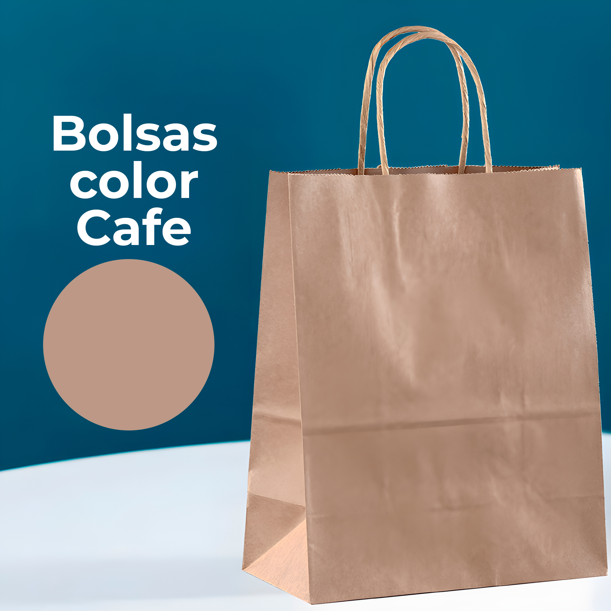 Bolsa Papel Kraft Ecológica Degradable 13X7X14.5 CM 3