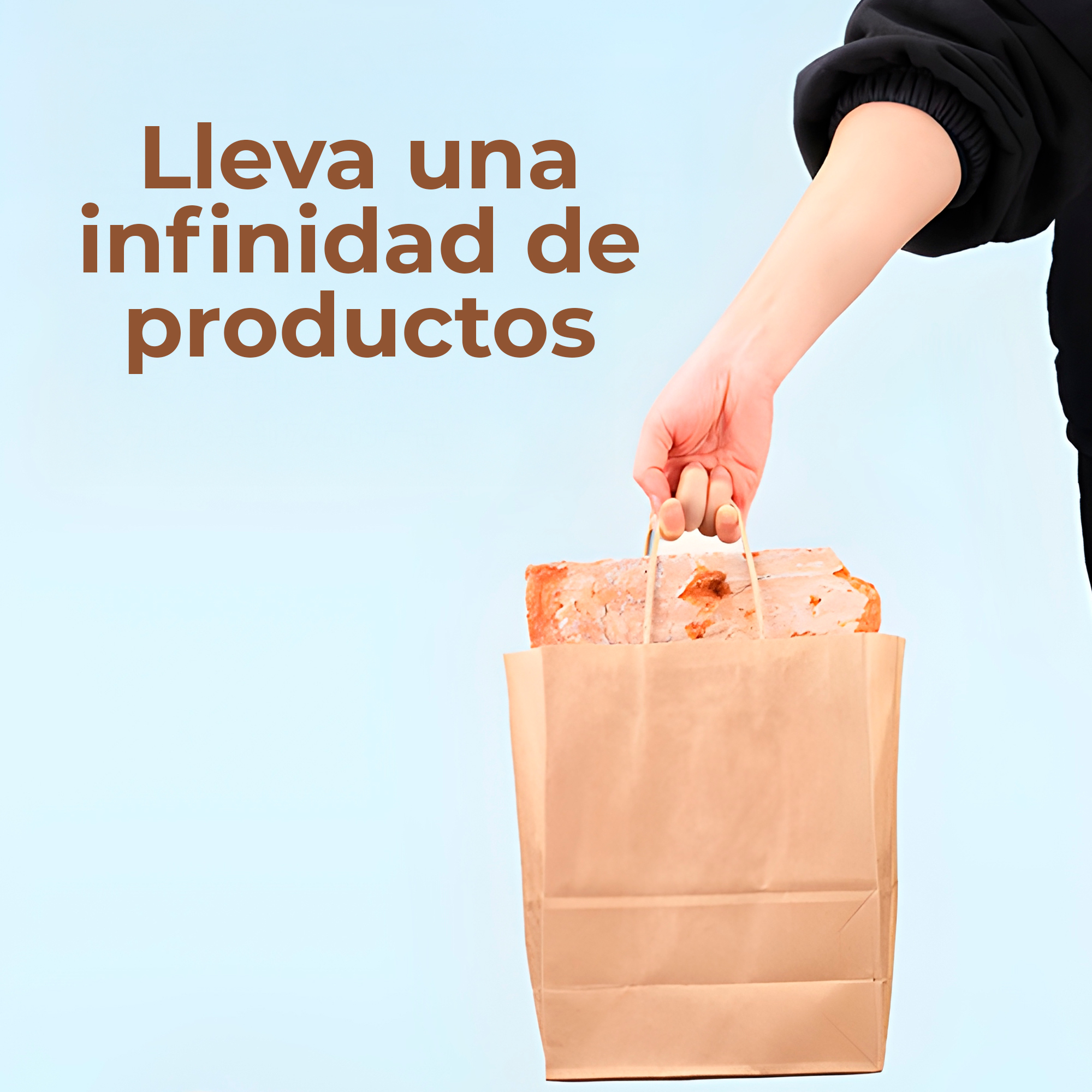 Bolsa Papel Kraft Ecológica Degradable 13X7X14.5 CM 7
