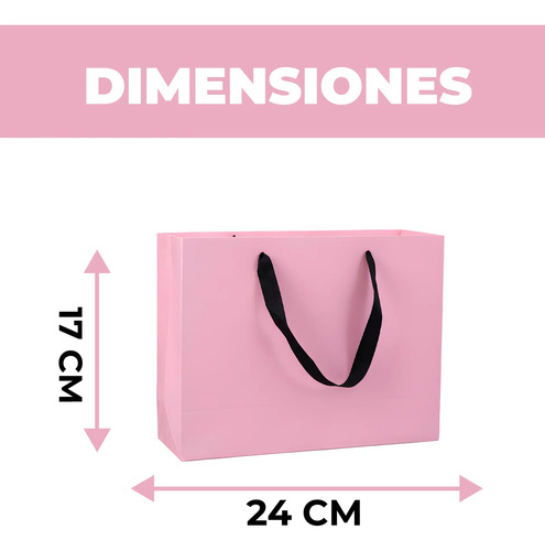 Bolsas de Cartón Lujo para Regalo Ecológicas Colores 24 X 17 X 10 CM 3