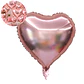 Set 20 Globos Metálicos Corazón Colores Fiestas Adornos Celebraciones - Miniatura 2