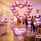 Set 20 Globos Metálicos Corazón Colores Fiestas Adornos Celebraciones - Miniatura 11