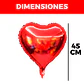 Set 20 Globos Metálicos Corazón Colores Fiestas Adornos Celebraciones - Miniatura 4