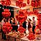 Set 20 Globos Metálicos Corazón Colores Fiestas Adornos Celebraciones - Miniatura 13