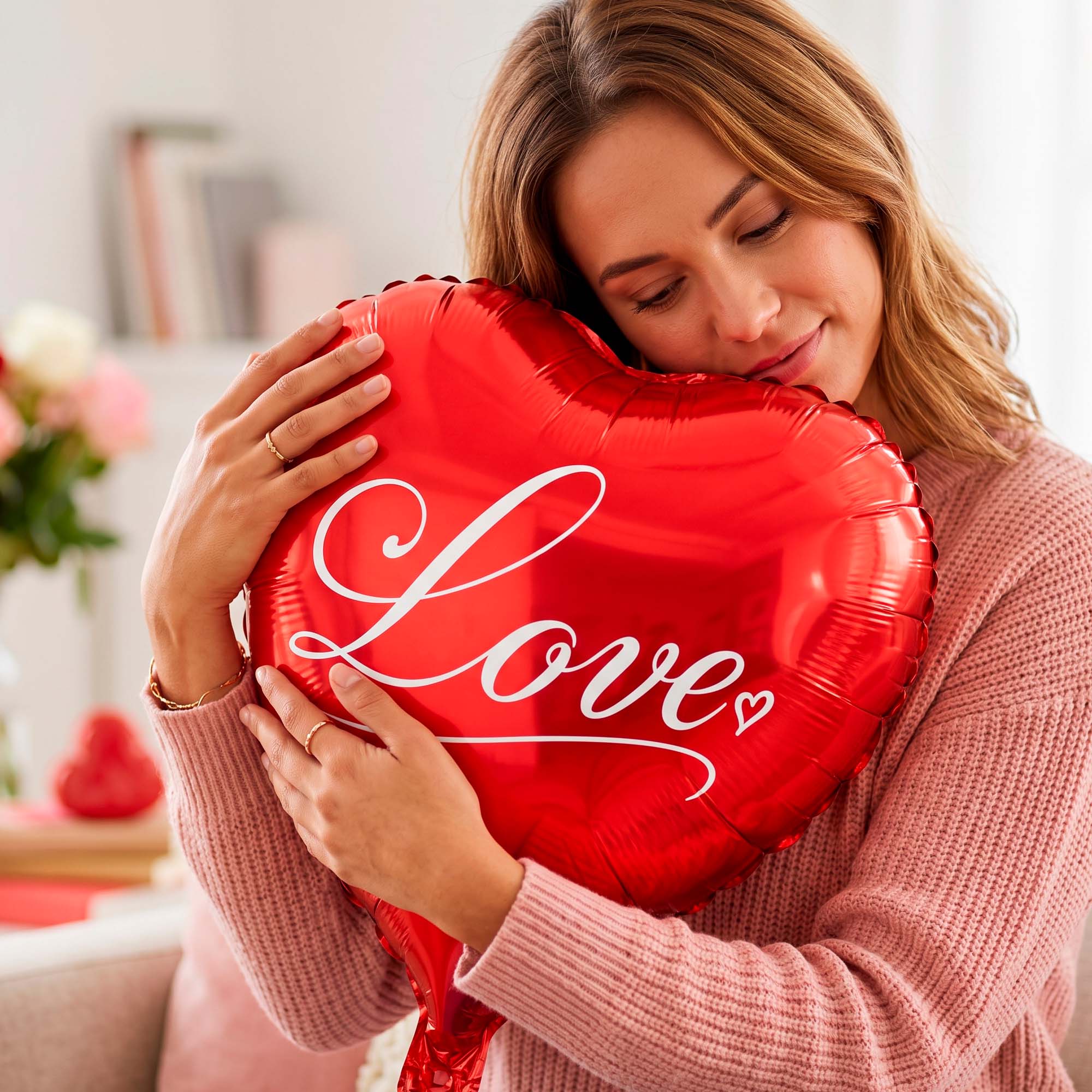 Set 20 Globos Metálicos Corazón Colores Fiestas Adornos Celebraciones 9