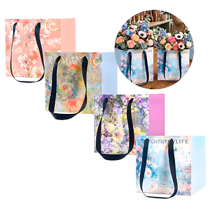 Bolsa de Papel Texturizada para Flores 27.5 X 27.5CM