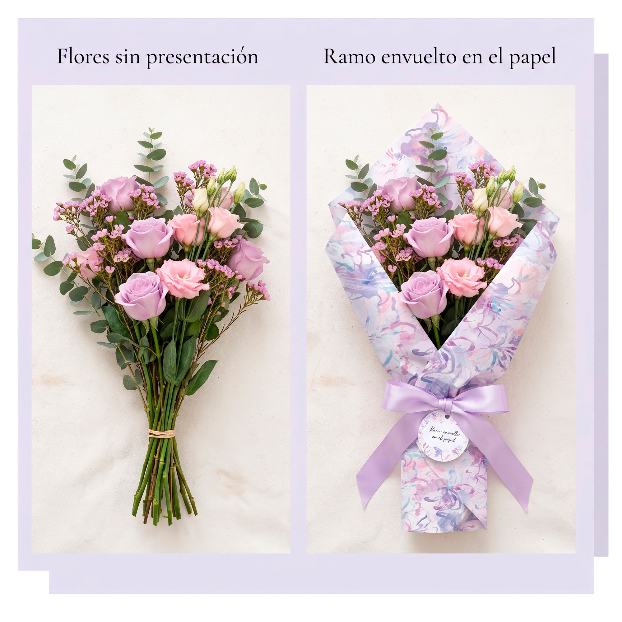 10 Hojas Papel Kraft Envoltorio Floral Diseño Óleo Arte 35x50 Cm 3