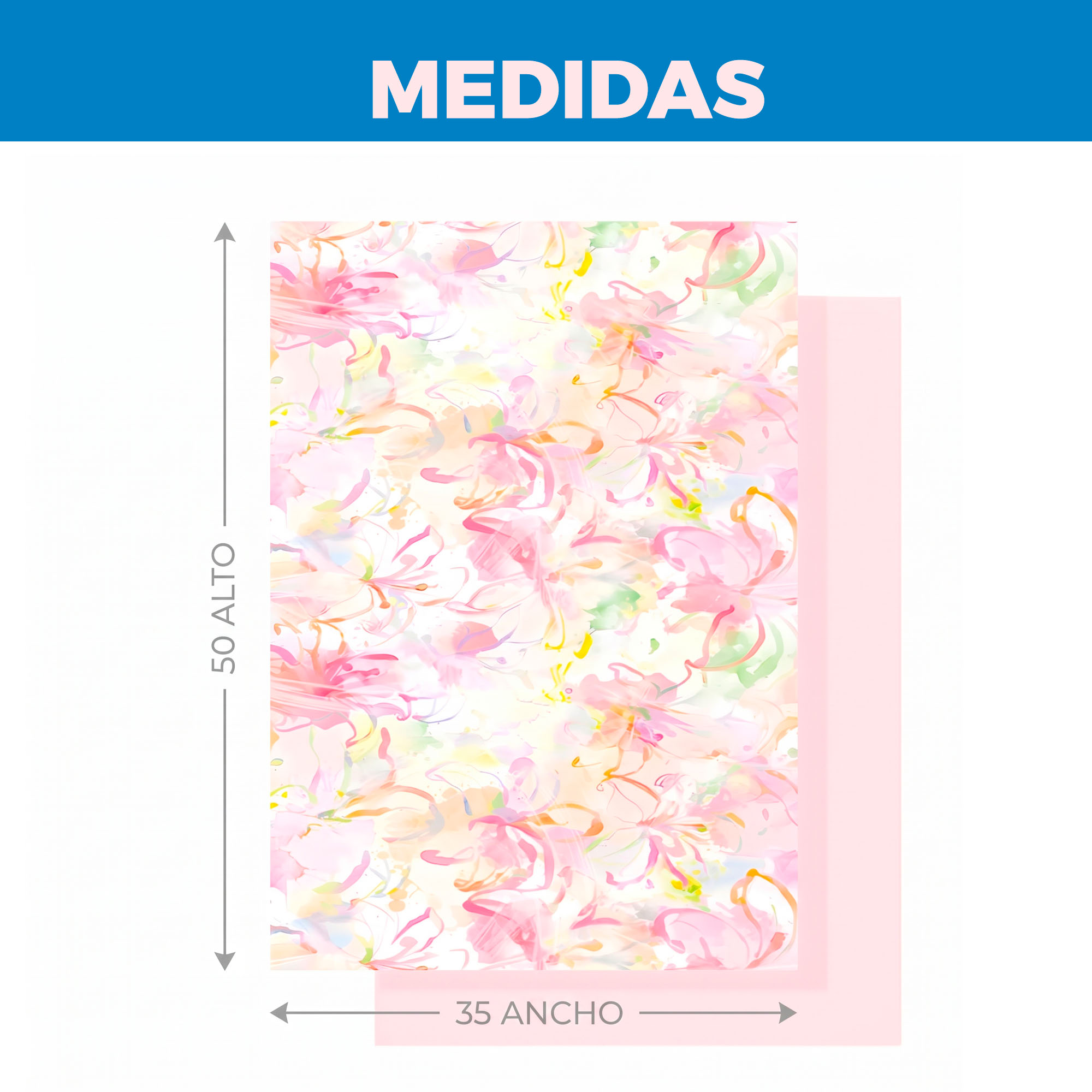 10 Hojas Papel Kraft Envoltorio Floral Diseño Óleo Arte 35x50 Cm 2