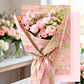 10 Hojas Papel Kraft Envoltorio Floral Diseño Óleo Arte 35x50 Cm - Miniatura 8