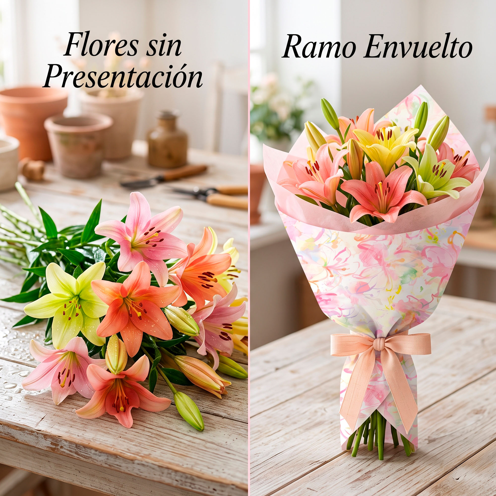 10 Hojas Papel Kraft Envoltorio Floral Diseño Óleo Arte 35x50 Cm 15