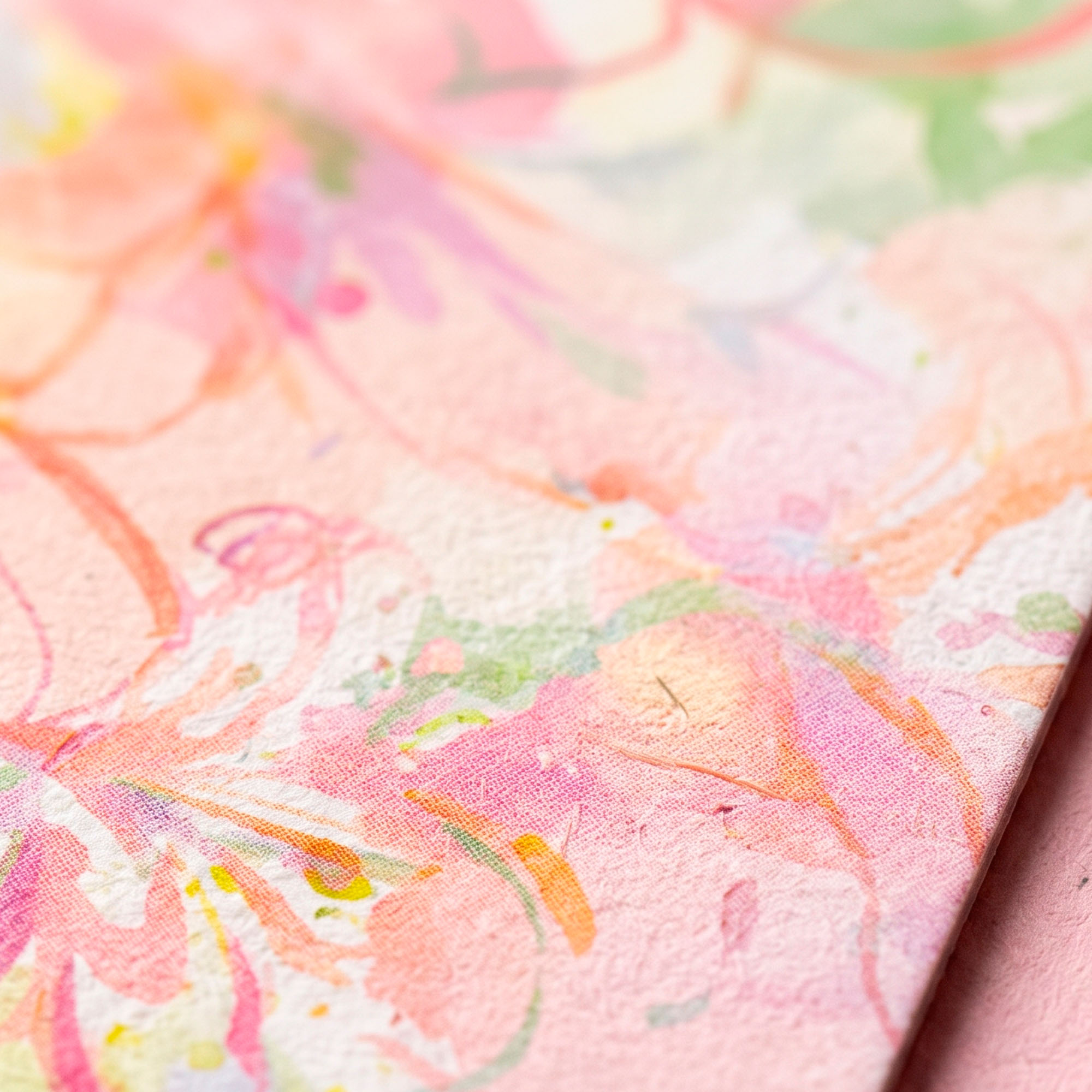 10 Hojas Papel Kraft Envoltorio Floral Diseño Óleo Arte 35x50 Cm 17