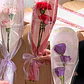 10 Papeles Coreano Purpura Celofán Manga Bolsa Para Flores 45 X 15 CM - Miniatura 6