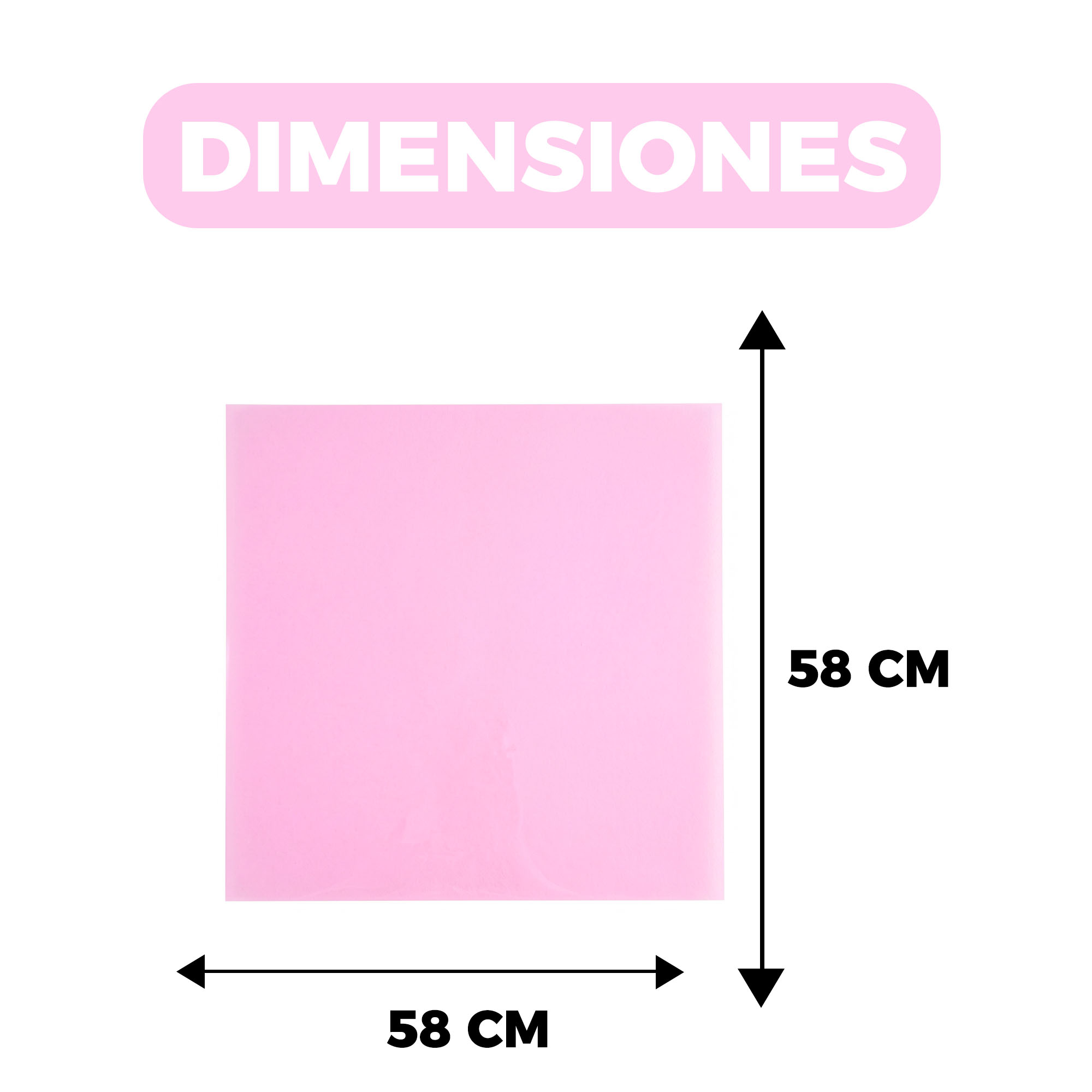 Set de 20 Pliegos de Papel Celofán Para Ramos Flores 58 x 58 cm 2