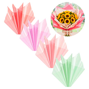 Set de 20 Pliegos de Papel Celofán Para Ramos Flores 58 x 58 cm