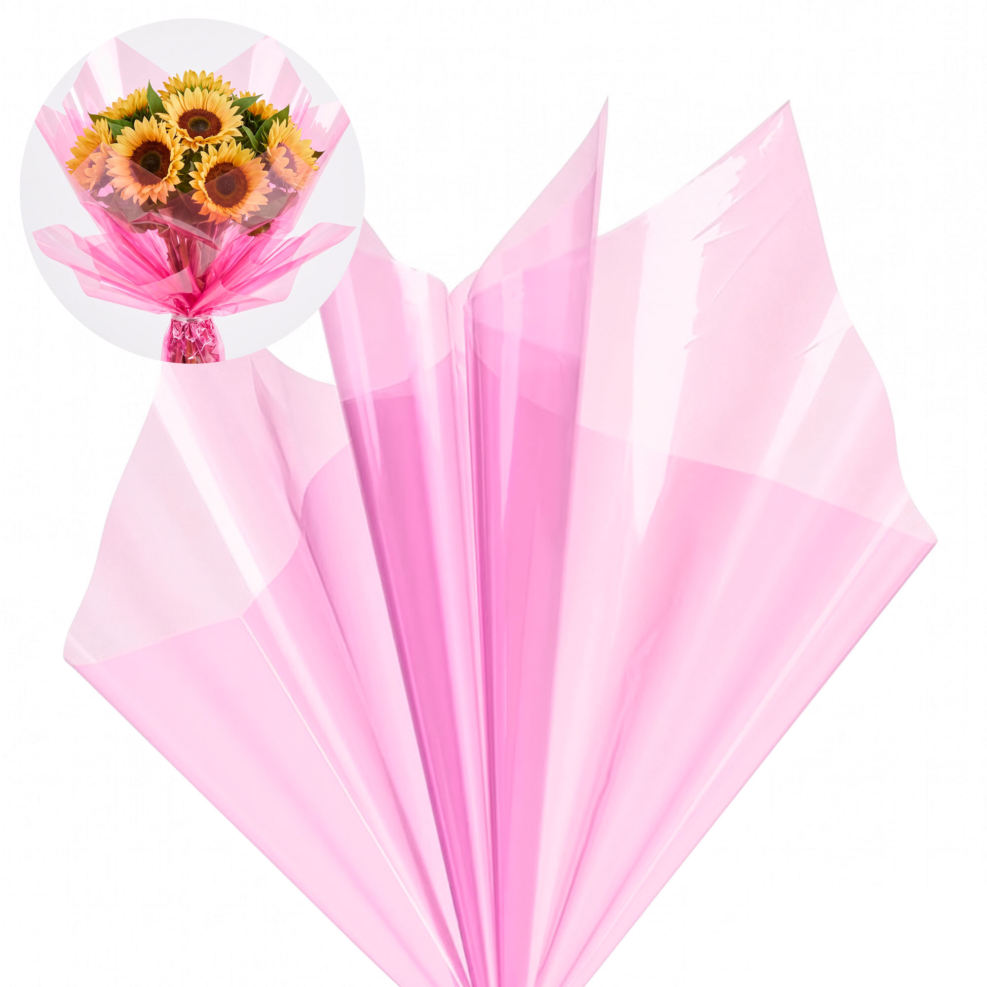 Set de 20 Pliegos de Papel Celofán Para Ramos Flores 58 x 58 cm 7