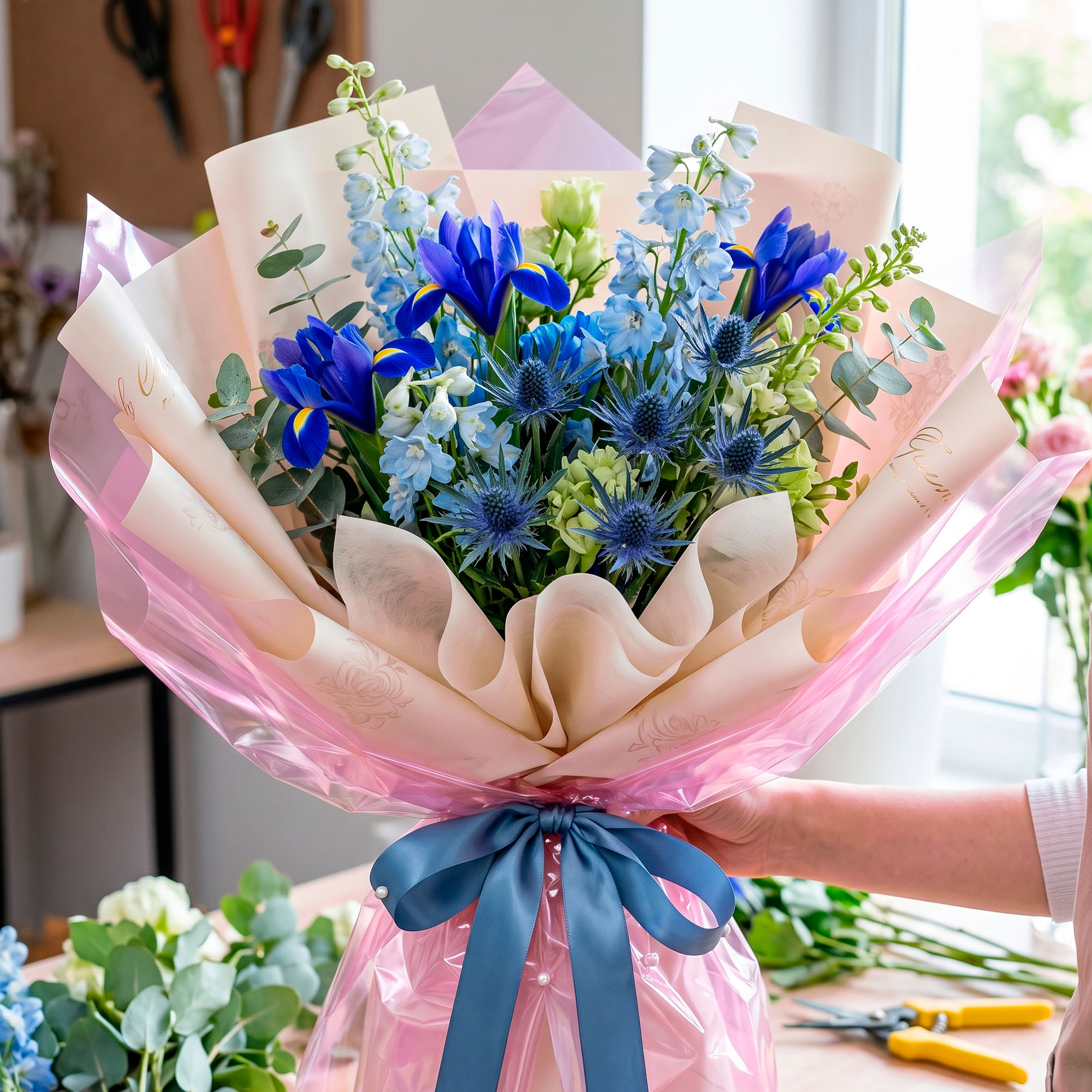 Set de 20 Pliegos de Papel Celofán Para Ramos Flores 58 x 58 cm 18