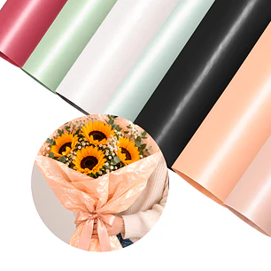 20 Pliegos Papel Perlado Para Envolver Flores Ramos Floristería Colores 50X70 CM 