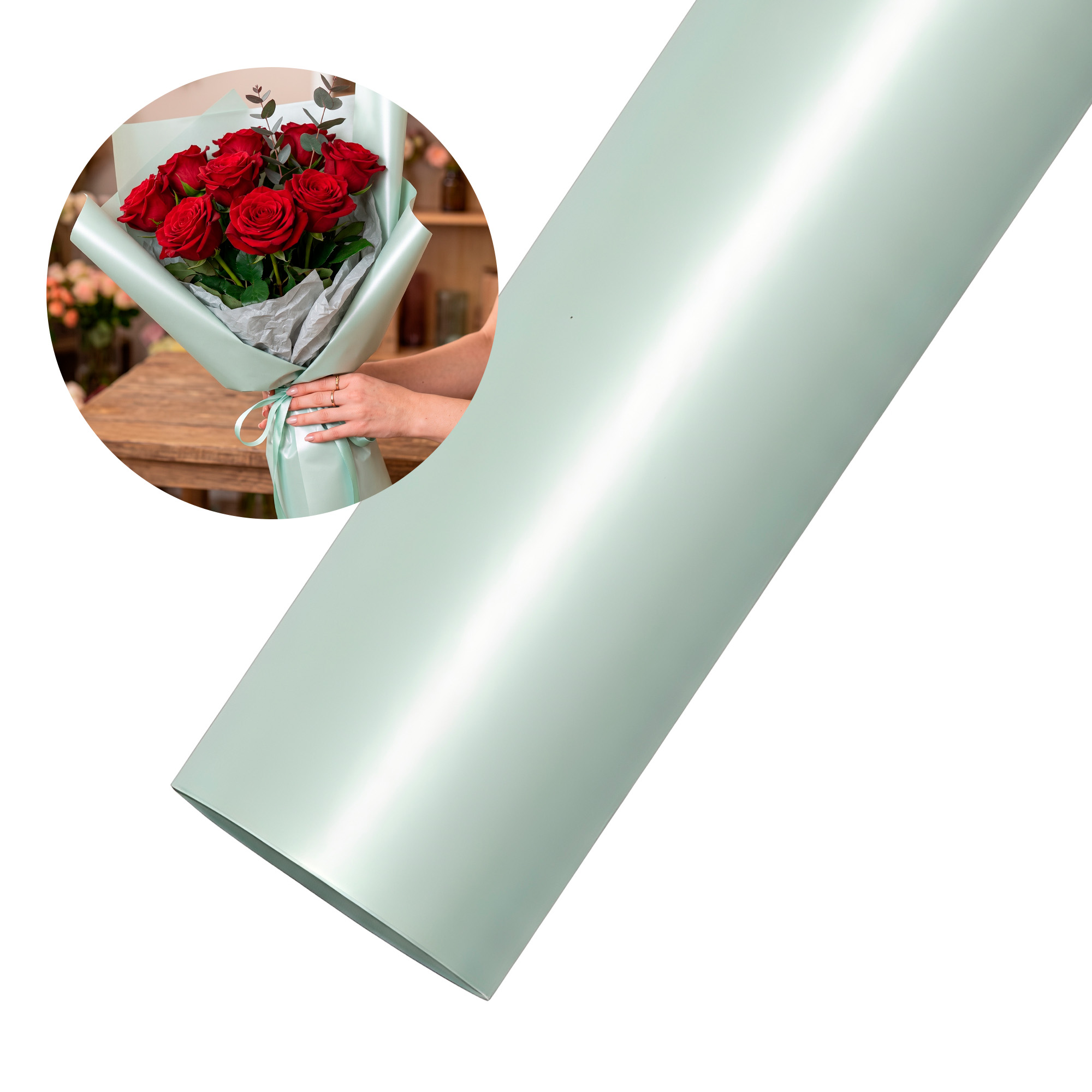 20 Pliegos Papel Perlado Para Envolver Flores Ramos Floristería Colores 50X70 CM  7