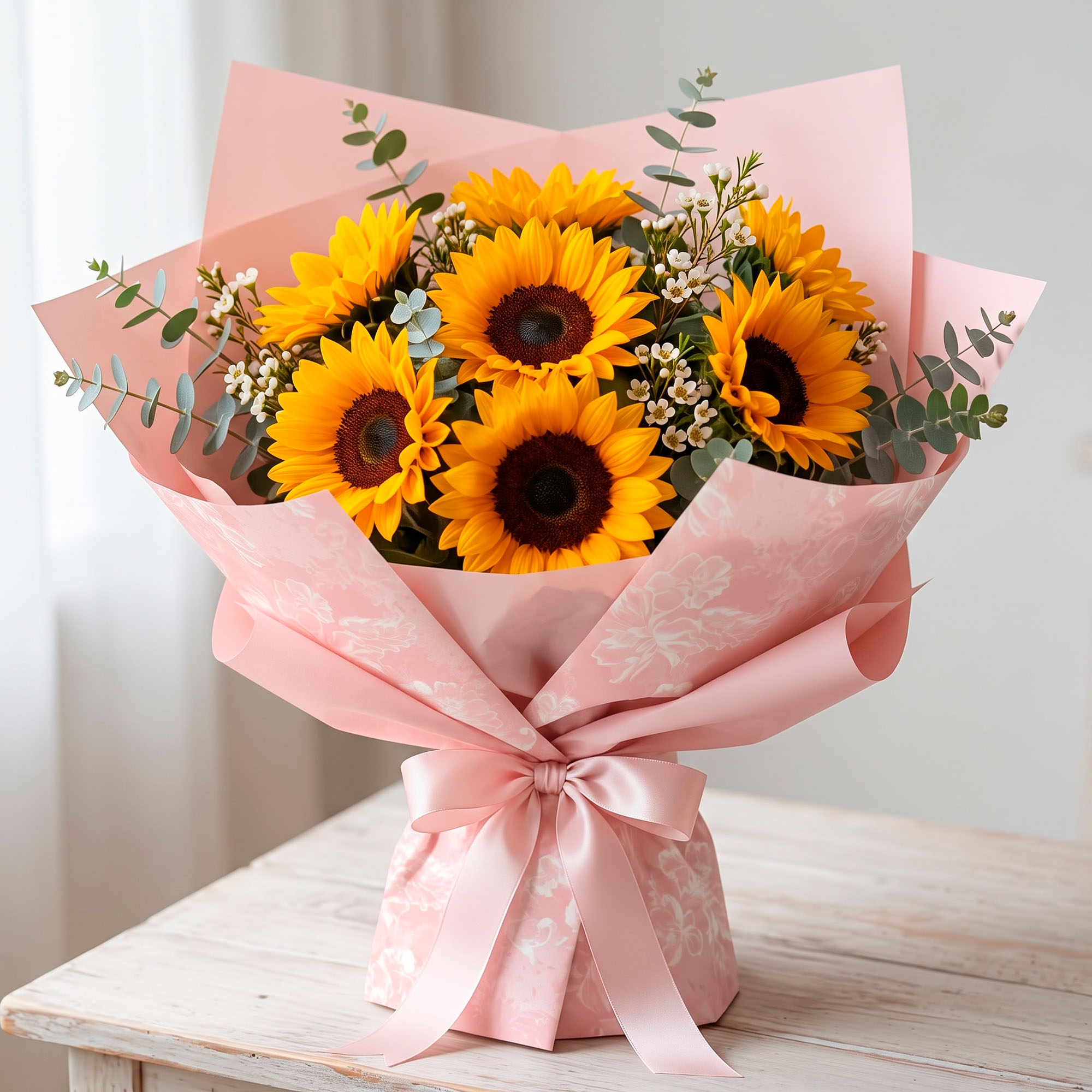 10 Pliegos Papel Lazos Para Envolver Flores Ramos Floristería 35X50 CM 15