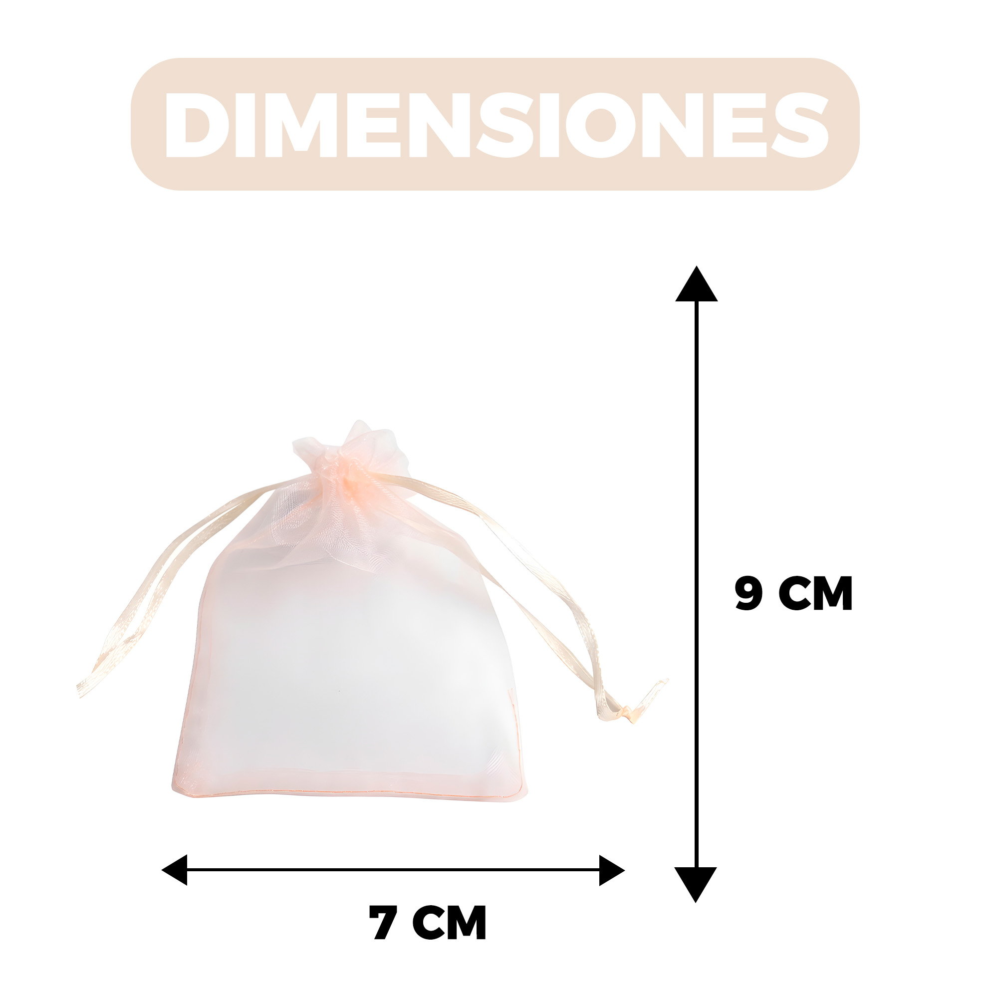 50 Bolsas Organza 7x9 cm Colores Joyeria Regalos Empaque Elegante 3