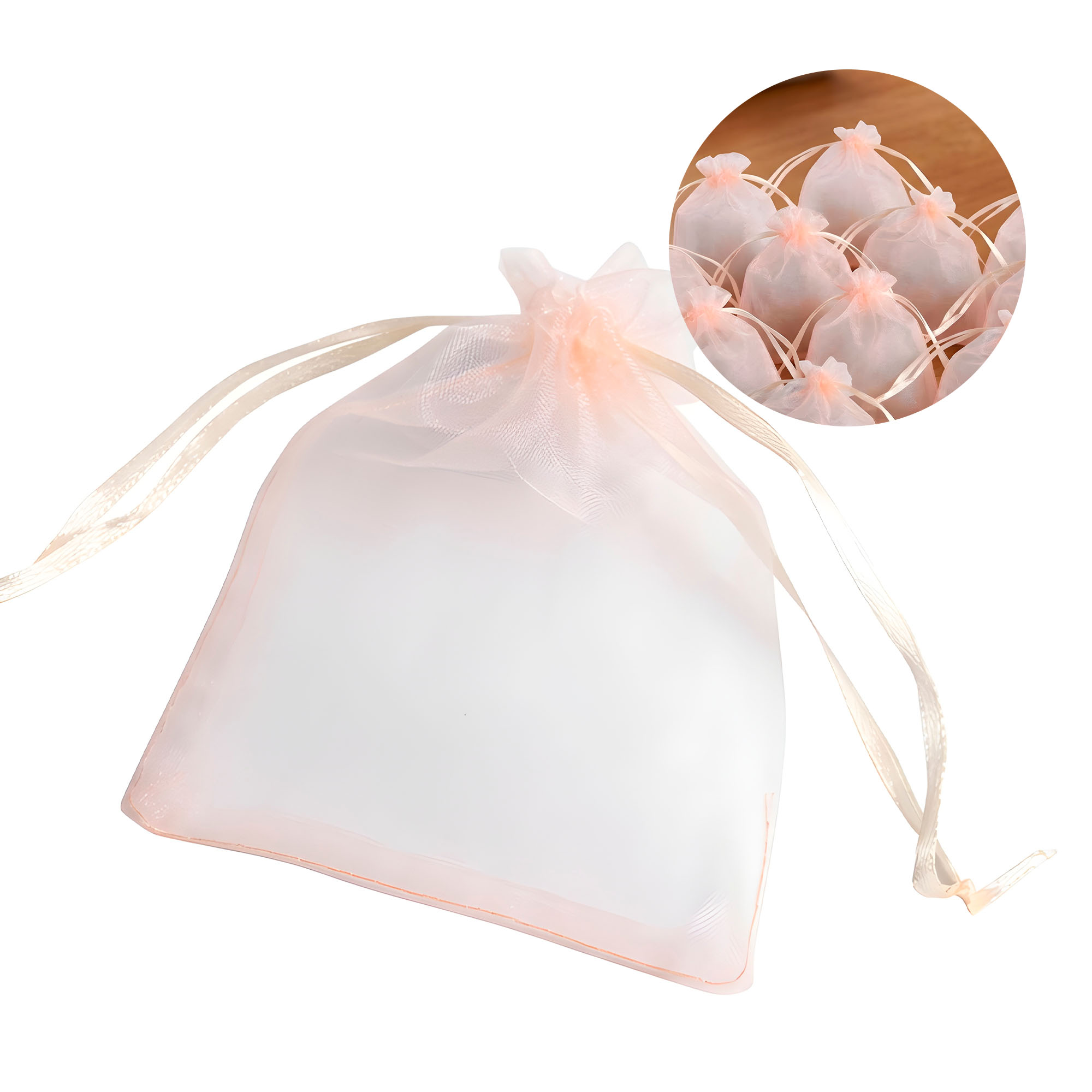 50 Bolsas Organza 7x9 cm Colores Joyeria Regalos Empaque Elegante 15