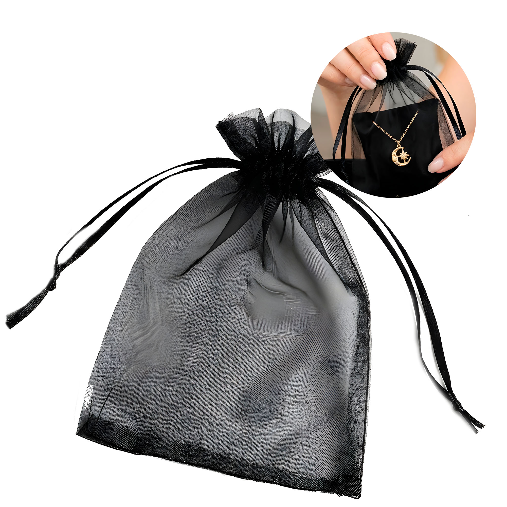 50 Bolsas Organza 10x12 cm Colores Joyeria Regalos Empaque Elegante 5