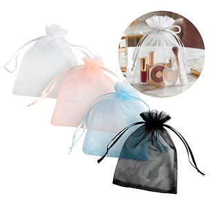 50 Bolsas Organza 10x15 cm Colores Joyeria Regalos Empaque Elegante
