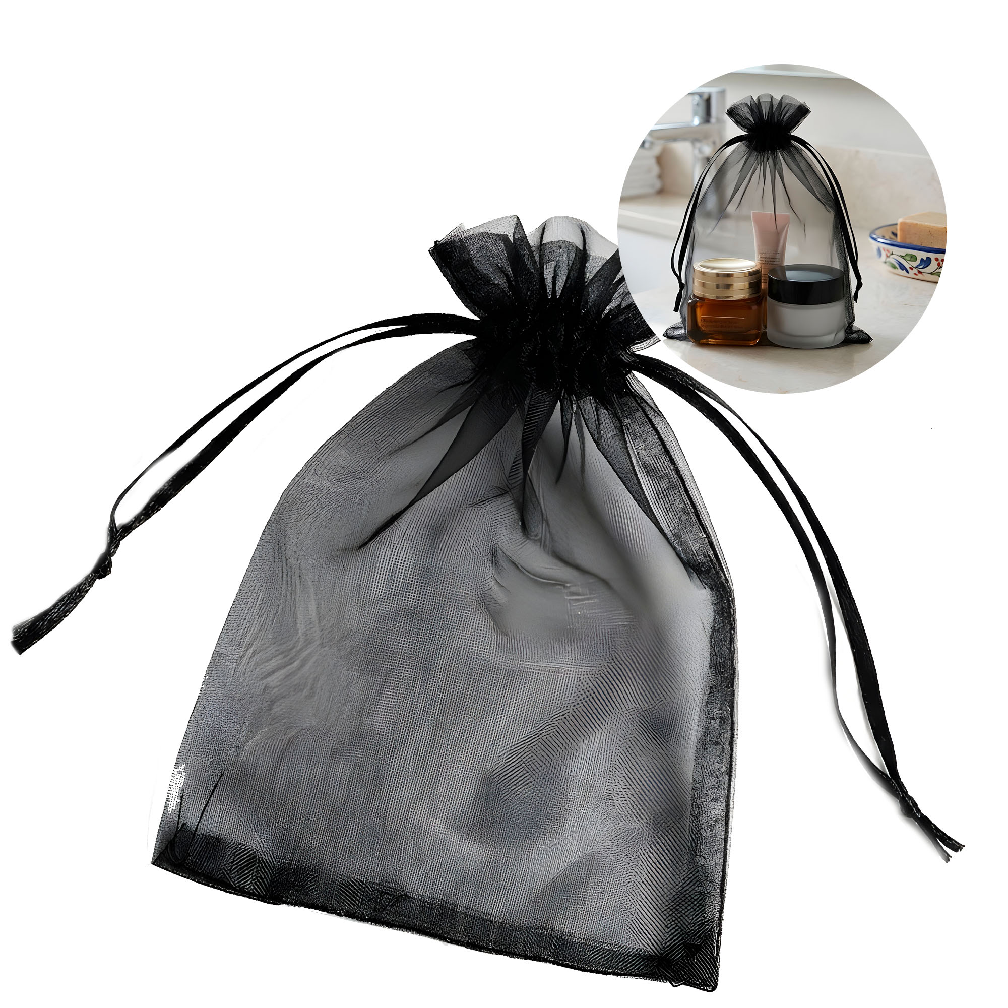 50 Bolsas Organza 10x15 cm Colores Joyeria Regalos Empaque Elegante 5