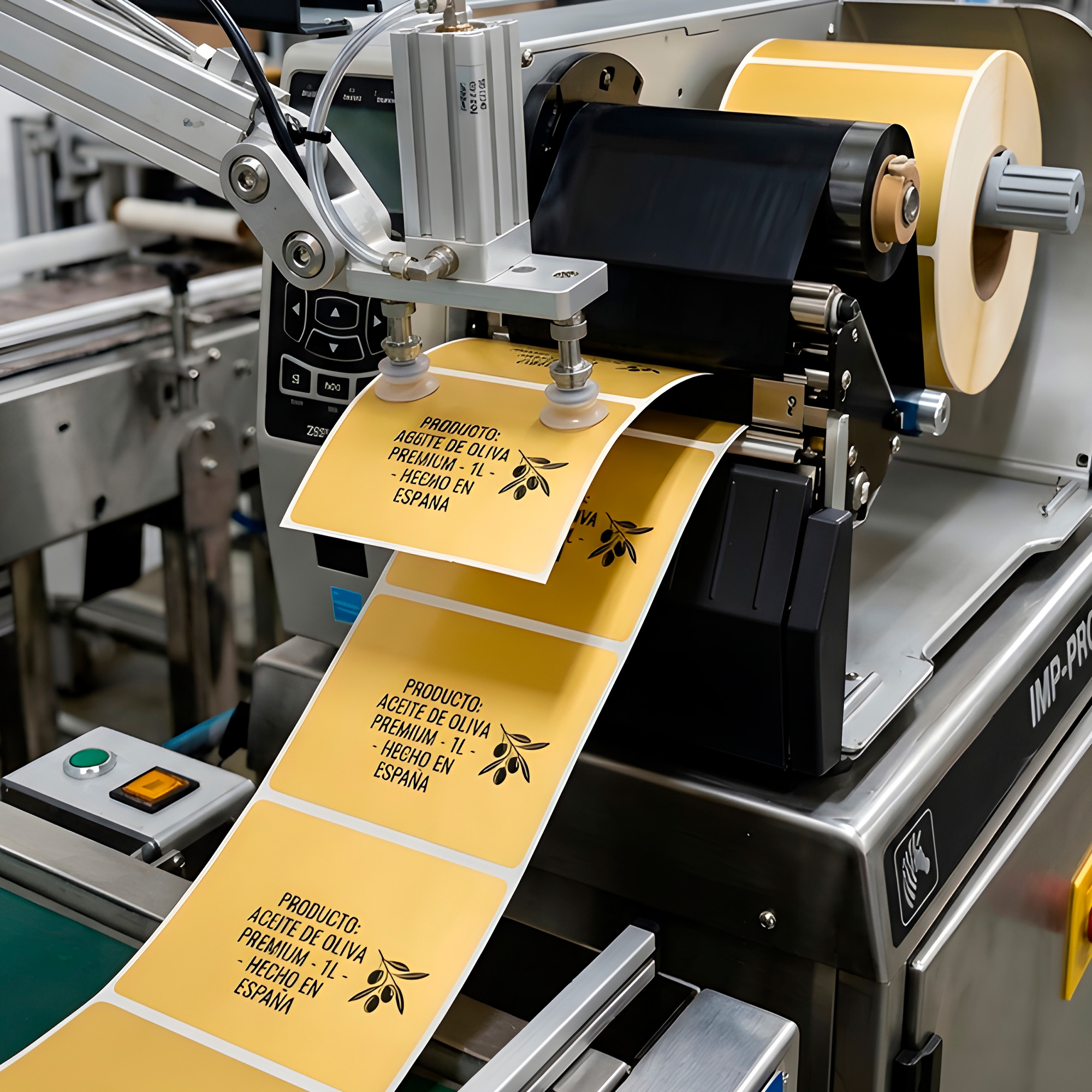 1000 Etiquetas Autoadhesivas Térmicas 50 x 30 mm Color Kraft Impresion 4