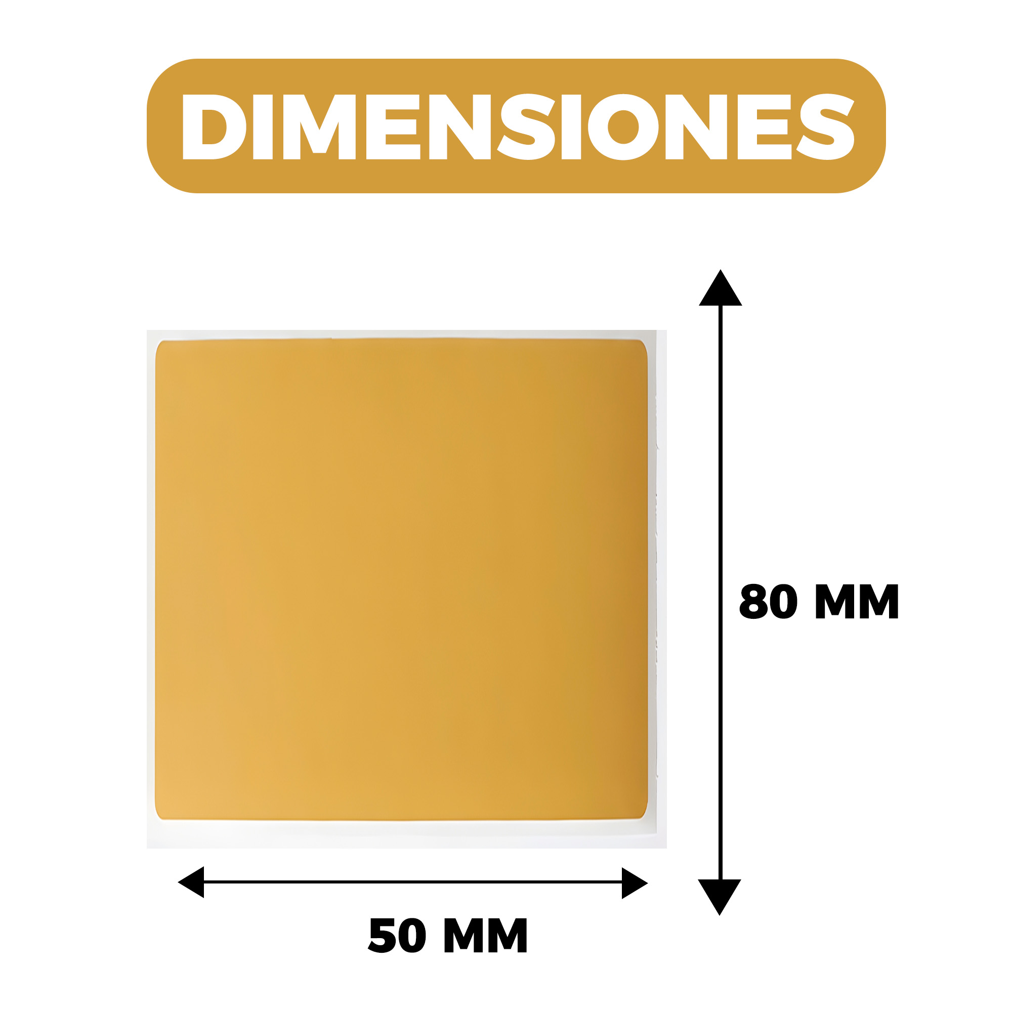 500 Etiquetas Autoadhesivas Térmicas 80 x 50 mm Color Kraft Impresion 2