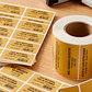 500 Etiquetas Autoadhesivas Térmicas 80 x 50 mm Color Kraft Impresion - Miniatura 10